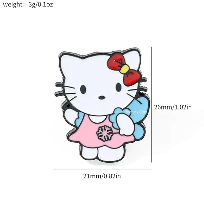 Hello Kitty Enamel Lapel Pin Badge - Costume Badge Cosplay Badge, Brooch for Backpack Badge for Fans Gift, 1 pcs | Style A