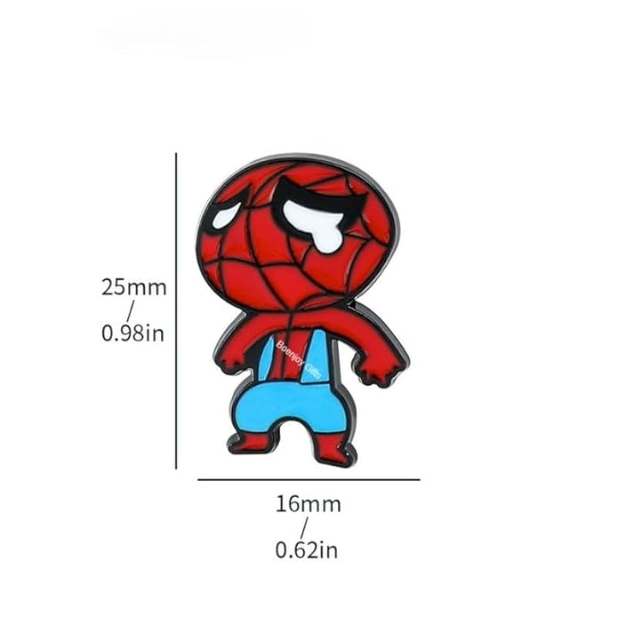 Spidey Enamel Lapel Pin Badge - Costume Badge Cosplay Badge, Brooch for Backpack Badge for Fans Gift, 1 pc | Style A