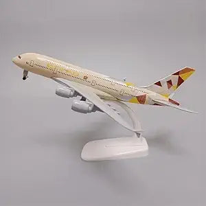 Etihad Airline Model Aircraft, Aeroplane Diecast Collection Decor, Highly Detailed Airways, 20 cm