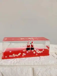 Floating Santa Claus Showpiece, Liquid-Filled Decorative for Office and Home, Study, or Workspace (Christmas Santa Claus Figure Red) Size- 15X5 CM