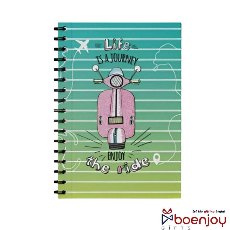 Life Is A Journey Quirky- A5 Notebook for Kids & Boys (1 Pcs)