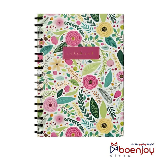 Floral Spiral Quirky- A5 Notebook for Kids & Boys (1 Pcs)