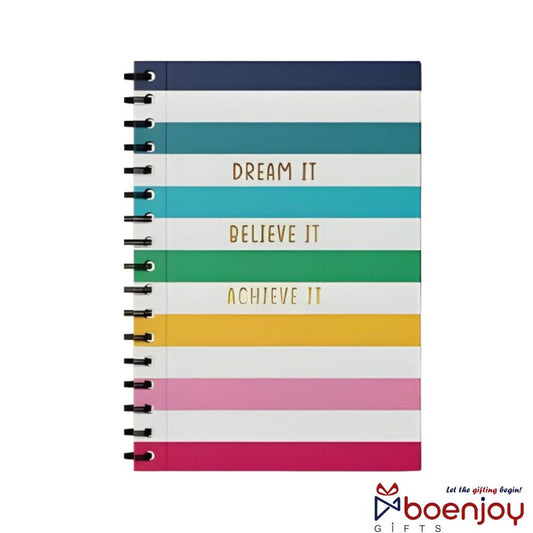 Dream It Believe It Achieve It Quirky- A5 Notebook for Kids & Boys (1 Pcs)