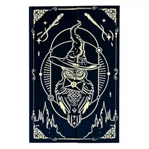 Harry Potter Hardcover Journal Dairy, Vintage Writing Paper Notebook, 92 sheets (192 Pages) Size 5 * 7 inch (Hedwig With Cap)