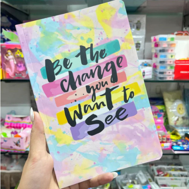 Be The Change You Want To See Slim A5 size notebook