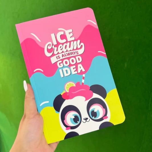 Ice Cream Is Alaways Slim A5 size notebook