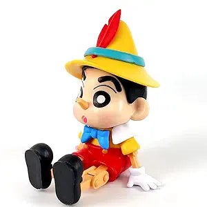 Anime shinchan action figure toys for Car Dashboard, Study Table, Office Desk Decoration - Gift for Fans and Collectors, shinchan Cap 1 pc