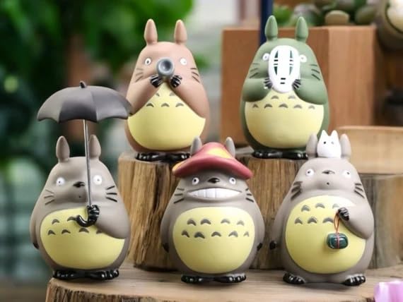 Totoro action figure toys for Car Dashboard, Study Table, Office Desk Decoration - Gift for Fans and Collectors, Style D, 1 pc