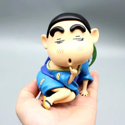 Anime shinchan action figure toys for Car Dashboard, Study Table, Office Desk Decoration - Gift for Fans and Collectors, Fun Pose 1 pc