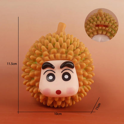 Anime shinchan Durian Piggy Pank action figure toys for Car Dashboard, Study Table, Office Desk, Car Decoration - Gift for Fans and Collectors | 1 pcs