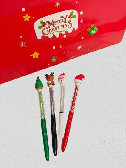 4 pcs Christmas Ballpoint Pens Creative gifts Fun gifts, Stationery Multipurpose Ballpoint Pens, Office School Supplies Students Children Gift