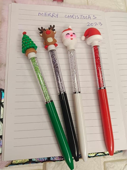 4 pcs Christmas Ballpoint Pens Creative gifts Fun gifts, Stationery Multipurpose Ballpoint Pens, Office School Supplies Students Children Gift