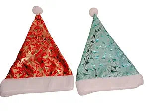 Christmas Hats for Christmas/New Year Party Supplies Kids Women Adults Holiday Party Costume celebration | Set of 2 (Size, 36X28 cm)