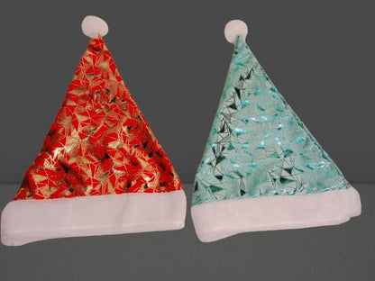 Christmas Hats for Christmas/New Year Party Supplies Kids Women Adults Holiday Party Costume celebration | Set of 2 (Size, 36X28 cm)