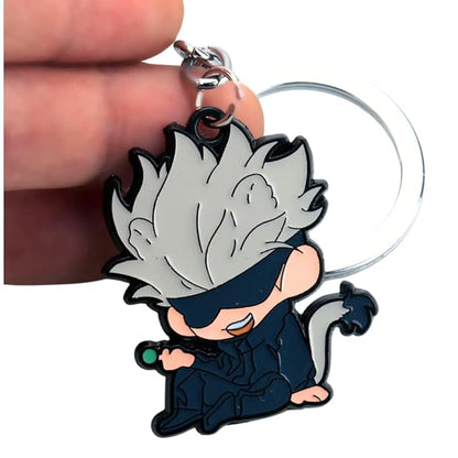 Gojo Jujutsu Kaisen Metal Keychain | Anime Gift for Fans