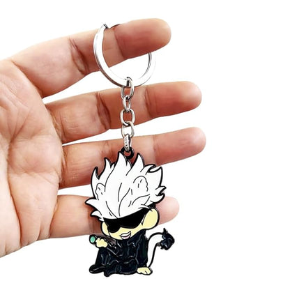 Gojo Jujutsu Kaisen Metal Keychain | Anime Gift for Fans