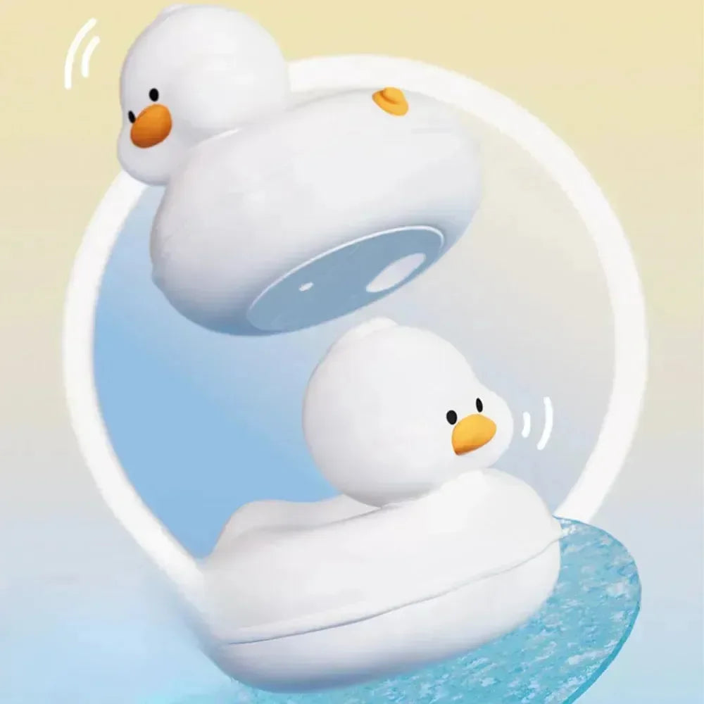 Duck Silicone LED Night Lamp – Rechargeable Touch Sensor Bedside Lamp for Kids, Baby Nursery & Bedroom Decor