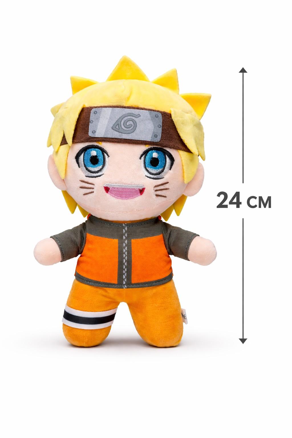 Naruto Uzumaki Inspired Plush Toy 24 CM – Anime Ninja Soft Stuffed Doll | Premium Quality Cute Gift for Kids, Boys, Girls & Anime Fans