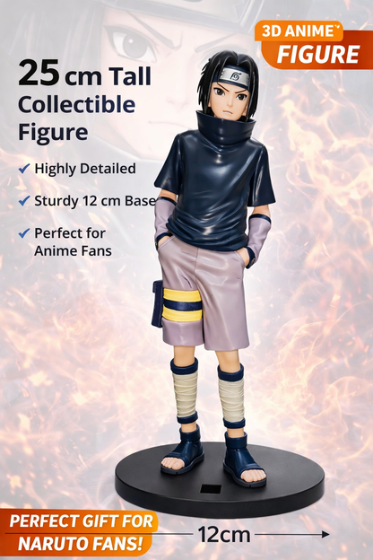 Naruto Sasuke Uchiha Action Figure – 25cm Anime Collectible Statue with Base | Premium Quality PVC Model | Perfect Gift for Anime Fans