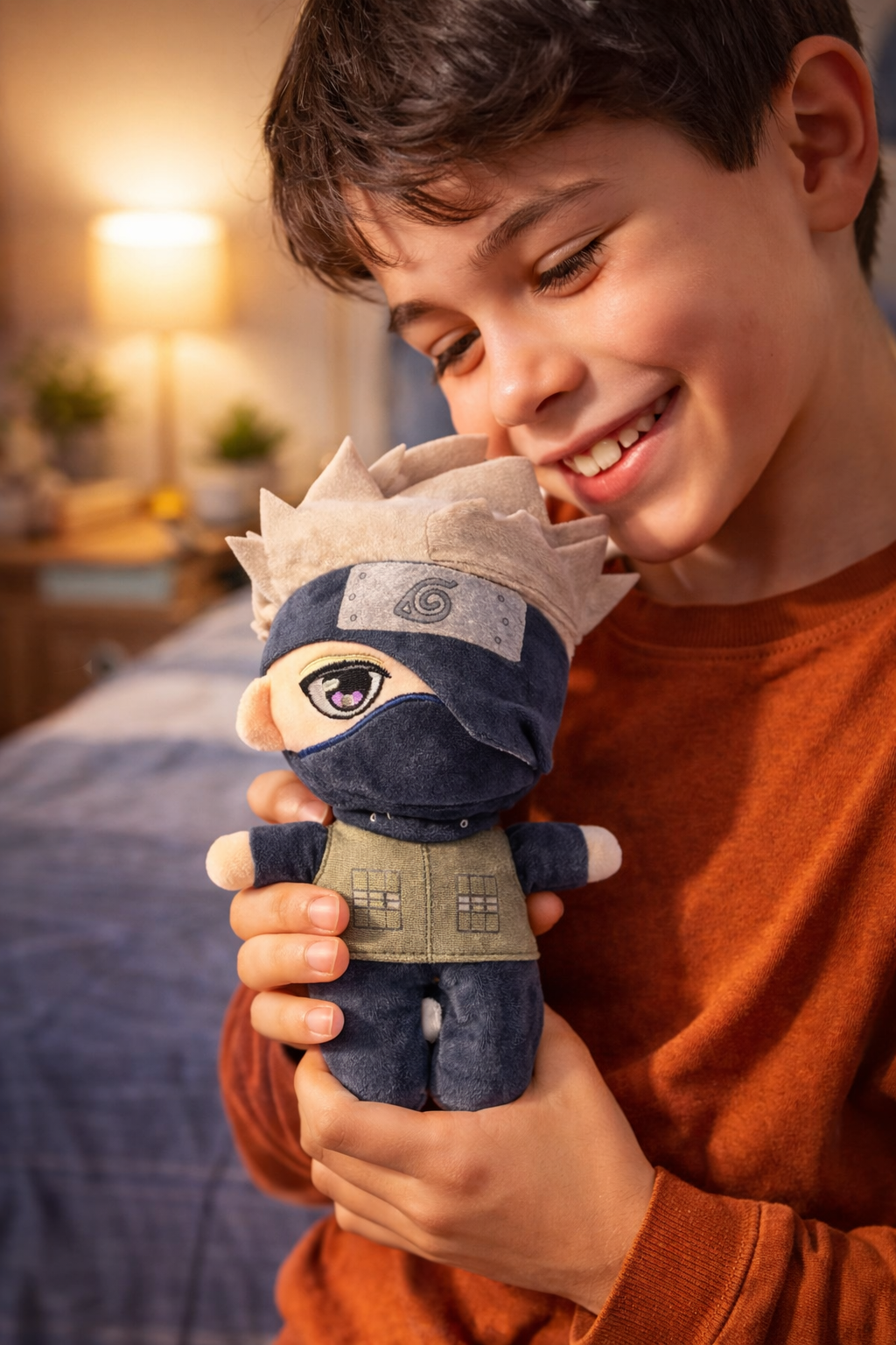 Naruto Kakashi Hatake Plush Toy 25cm | Anime Soft Toy | Naruto Inspired Stuffed Doll | Soft Velvet Fabric | Kids & Anime Fans Gift