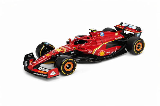 Ferrari SF-24 Formula 1 Diecast Model Car 55 1:43 Scale – Bburago Racing F1 Car Toy for Collectors & Kids