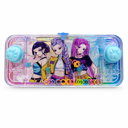 K POP Demon Hunters Water Ring Game Toy for Kids – Interactive Handheld Water Ring Toss Game, Colorful Floating Rings, Random 1 PC