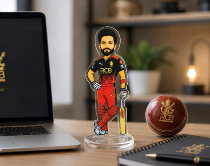 Rajat Patidar Acrylic Standee for RCB Fans | Royal Challengers Bengaluru Cricket Player Collectible | 15cm Premium Acrylic Figure | Desk Decor, Car Dashboard Accessory, Gift for Cricket Lovers