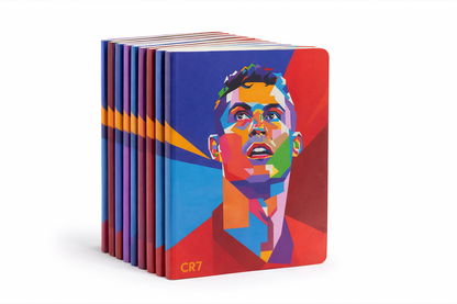 CR7 Notebook Set of 10 A5 Size | 100 Pages Premium Quality Notebooks | Smooth Writing Journal | School Office Study Notebook Set