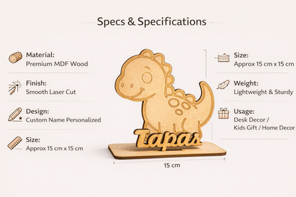 MDF Wooden Name Standy | Custom MDF Name Standy | Desk Decor | Unique Gift | Home & Office Decoration