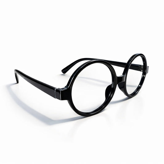 Classic Round Black Eyeglasses for Men & Women | Lightweight Stylish Frame | Unisex Fashion Glasses