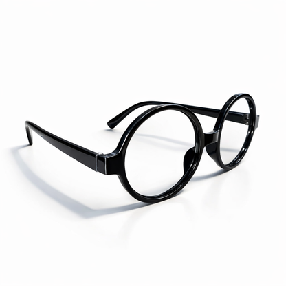 Classic Round Black Eyeglasses for Men & Women | Lightweight Stylish Frame | Unisex Fashion Glasses