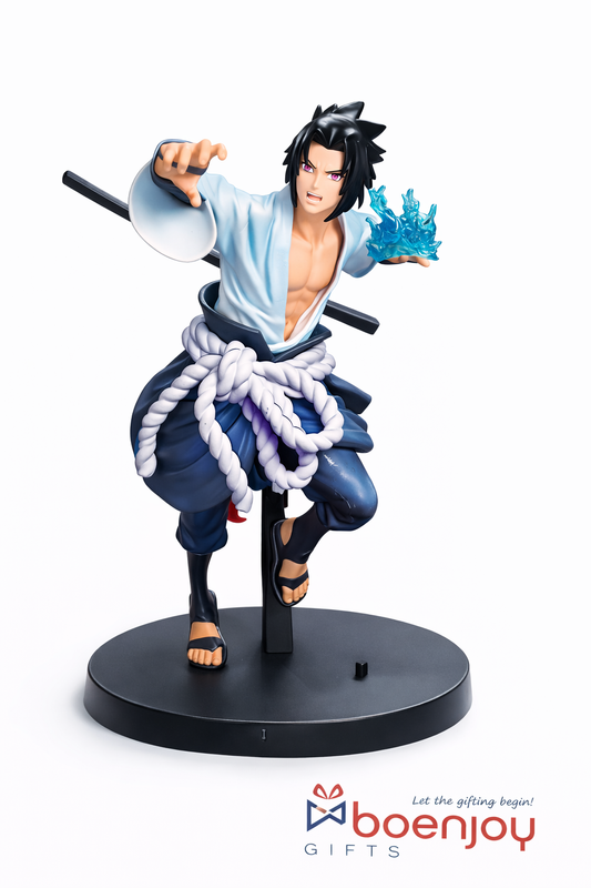 Naruto Sasuke Uchiha Action Figure with Chidori Effect | 22cm Anime Collectible Statue | Premium PVC Figure for Desk Decor & Gifts