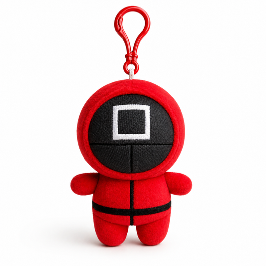 Riko the Red Guard Plush Keychain – Cute Mini Soft Toy Keyring | Backpack Charm | Gift for Kids & Fans(19CM)
