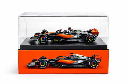 McLaren MCL60 OP81 1:43 Scale Model Car by Bburago | 2023 British Grand Prix Edition | Oscar Piastri F1 Diecast Car | Collectible Racing Car Model