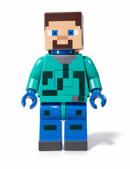Minecraft Pixel Block Toy with Sound & Light | LED Action Figure for Kids | Gaming Character Toy Gift