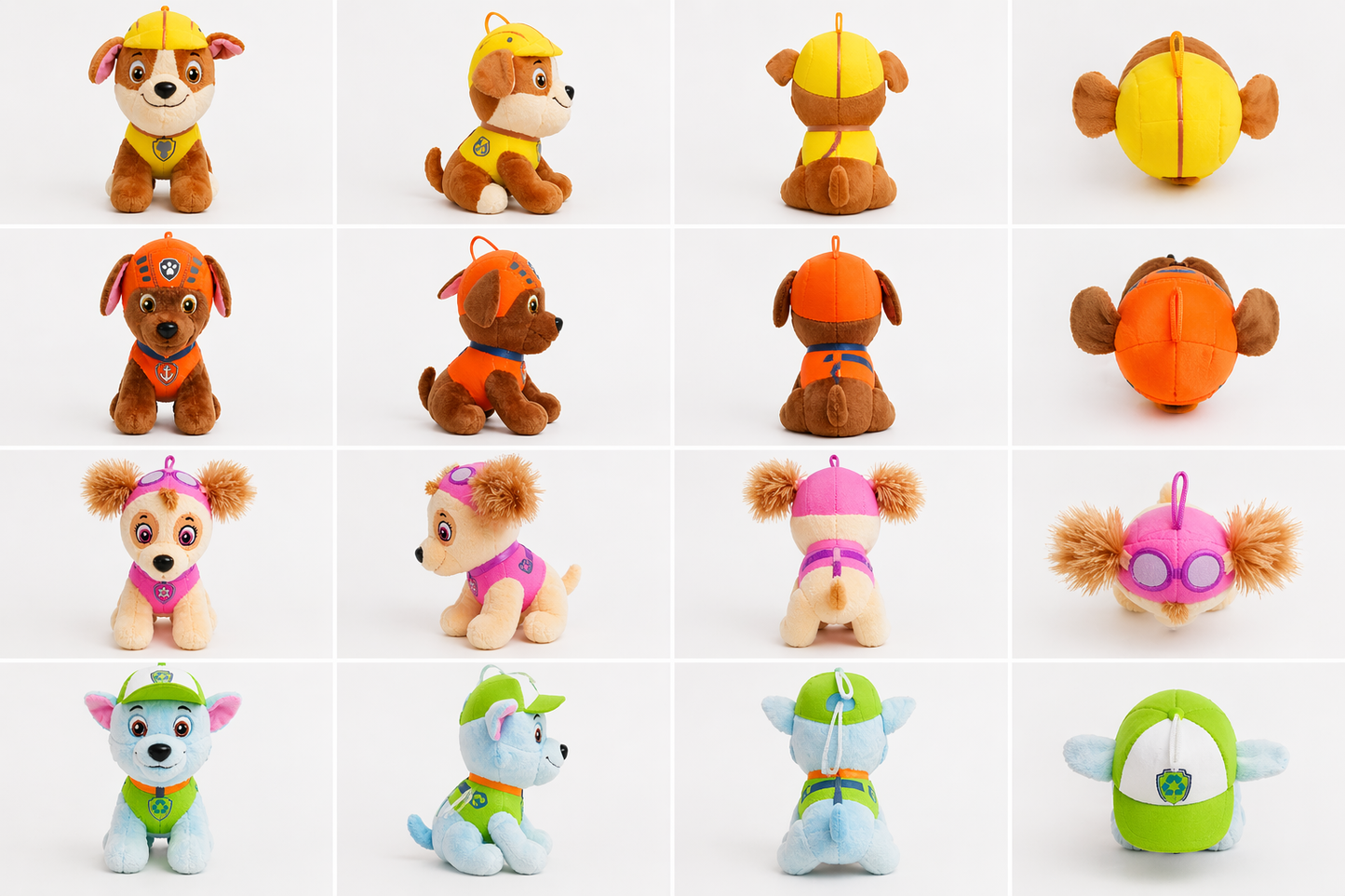 Paw Patrol Style Plush Toy Set – Cute Dog Soft Toys for Kids (4 Characters), Cuddly Stuffed Toys Gift for Babies & Children Random 1 pcs