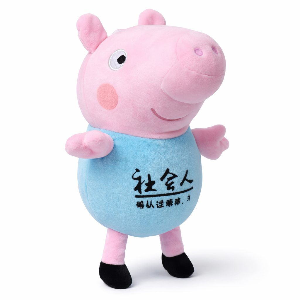 Peppa Pig Plush Toy Soft Pink Stuffed Animal for Kids | Cute Cartoon Pig Doll Gift for Boys & Girls (Approx 30cm)