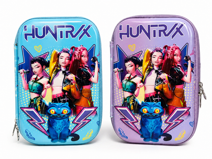 K Pop Demon Hunters Pencil Case Random 1 PCS – Cute Anime Zipper Storage Pouch for Kids Girls Boys School Stationery Organizer