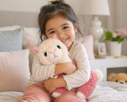 Luna the Cozy Alpaca Plush Toy (32cm) – Ultra Soft Cute Pink Llama Stuffed Animal for Kids, Gifts & Room Decor