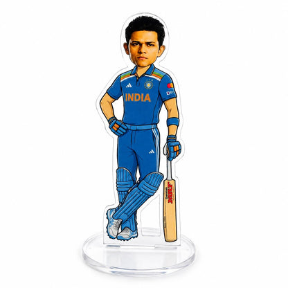 Yashasvi Jaiswal Acrylic Standee 15cm | Team India Cricket Player Collectible | Premium Acrylic Desk Decor Gift