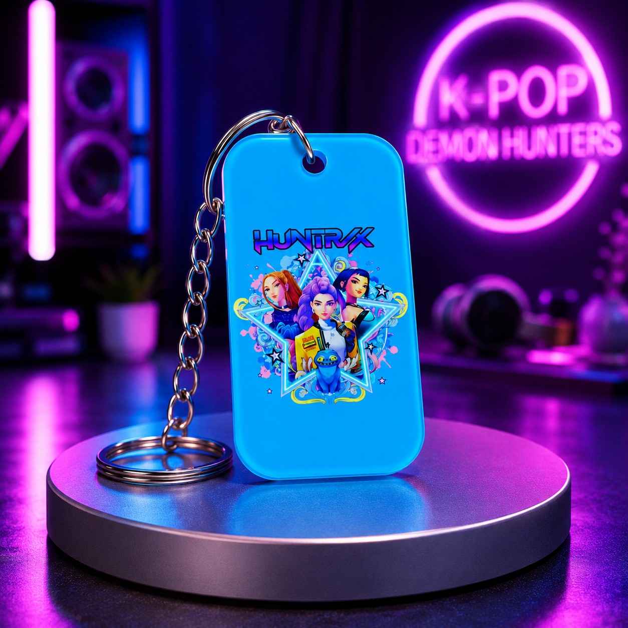 K-Pop Demon Hunters Inspired Ultimate Fan Combo Pack | Acrylic Standee, Magnetic Bookmarks, Keychain, Fridge Magnets & Sticker Sheets