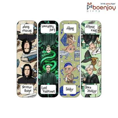 Harry Potter Bookmark Set of 10-8 Magnetic Bookmarks + 2 Paper Bookmarks for Book Lovers, (11 x 2.9 cm)