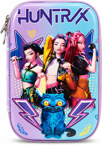 K Pop Demon Hunters Pencil Case Random 1 PCS – Cute Anime Zipper Storage Pouch for Kids Girls Boys School Stationery Organizer