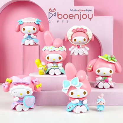 My Melody 6-Piece Collectible Figurine Set | Sanrio Kawaii Collection