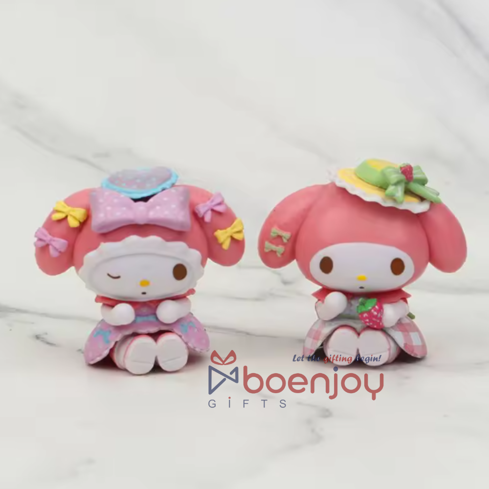 My Melody 6-Piece Collectible Figurine Set | Sanrio Kawaii Collection