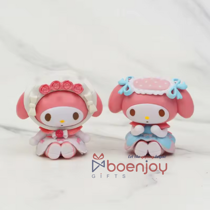 My Melody 6-Piece Collectible Figurine Set | Sanrio Kawaii Collection