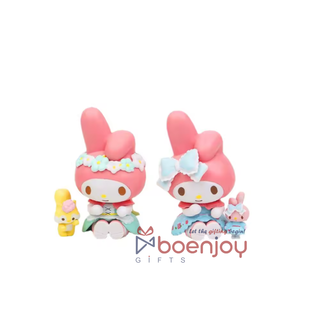 My Melody 6-Piece Collectible Figurine Set | Sanrio Kawaii Collection