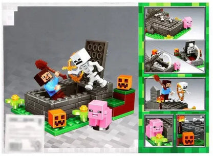 Minecraft Building Blocks Set for Kids (834 PCS) | Cave Fight Toy Set with Figures | Creative DIY Construction Kit | Educational Toy Gift for Boys & Girls