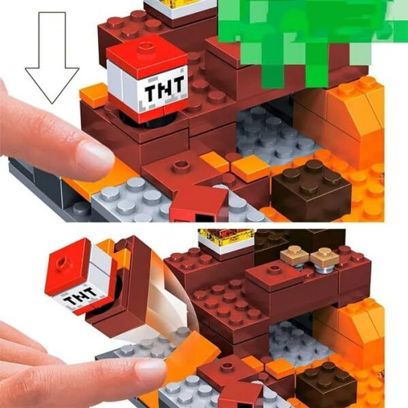 Minecraft Building Blocks Set (833 PCS) – Nether Fight Toy Kit with Characters | Creative DIY Construction Toy for Kids & Gamers