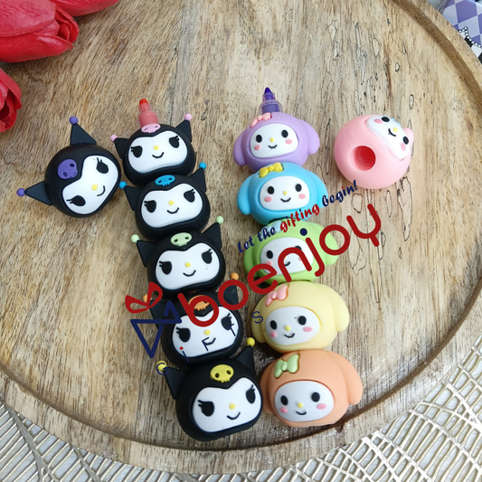 Cute Kuromi & My Melody Stacking Pens – Set of 2 – Fun Collectible Stationery